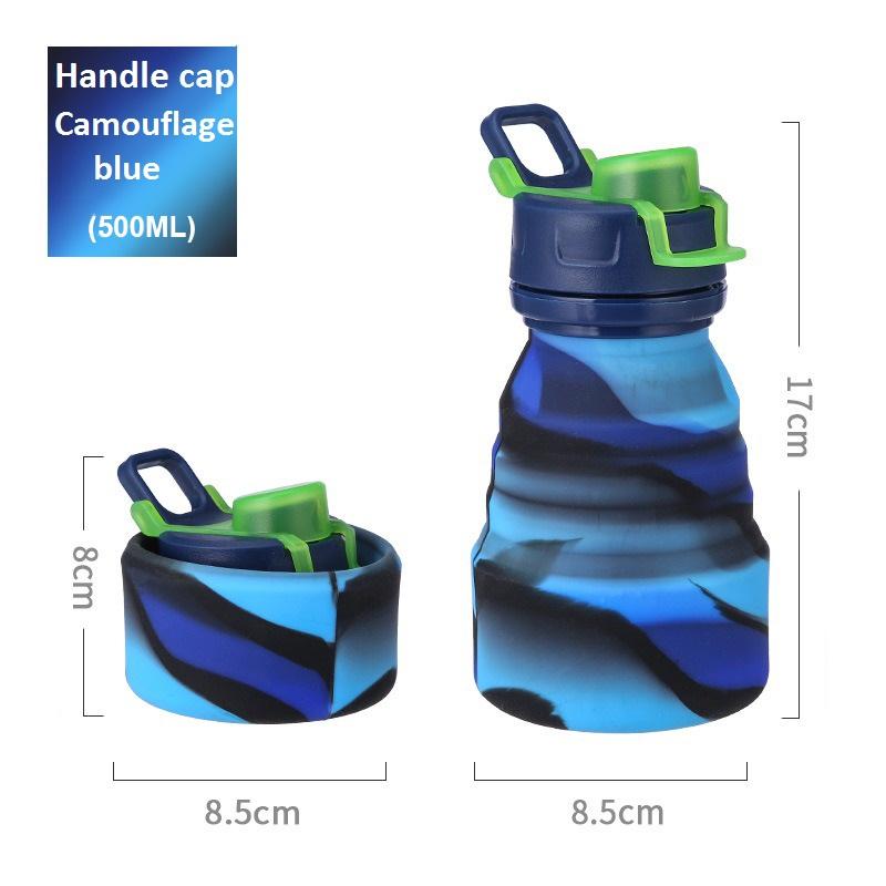 Handle cap- camouflage blue