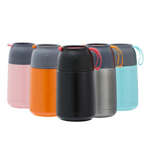 Scatola da pranzo in acciaio inossidabile a doppia parete per bambini Thermos sottovuoto per alimenti con cucchiaio da minestra - Product Image 1
