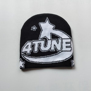 Xuyên biên giới phổ biến hip-hop dệt kim Mũ nam và nữ ấm Jacquard mũ thể thao ngoài trời mát chạy thư dệt kim mũ - Product Image 4