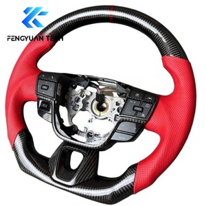 Volante de Coche Personalizado de Cuero y Fibra de Carbono Forjada para <span class=keywords><strong>Toyota</strong></span> Camry Highlander <span class=keywords><strong>2023</strong></span> 2024 2025 2026 - Product Image 4