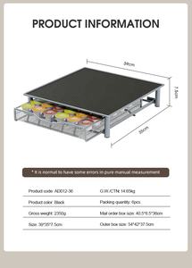 Support de <span class=keywords><strong>capsules</strong></span> de café <span class=keywords><strong>Dolce</strong></span> <span class=keywords><strong>Gusto</strong></span> pour comptoir de bureau avec <span class=keywords><strong>tiroir</strong></span> et étagère de rangement pour dosettes de café - Product Image 4