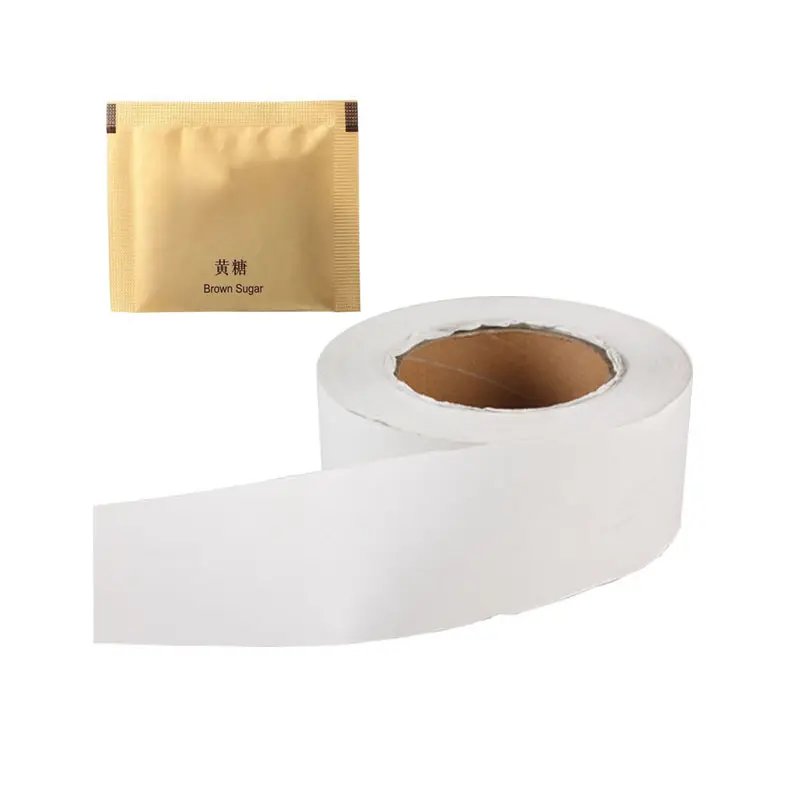 food grade top quality pe coated heat seal sugar sachet packaging paper roll