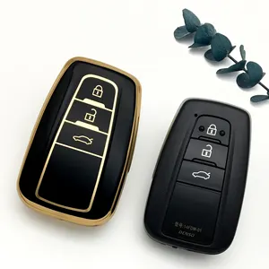 ปลอกหุ้มกุญแจอัจฉริยะสำหรับรถยนต์ Toyota ที่ใส่รีโมทคอนโทรล TPU แบบนิ่มอุปกรณ์เสริมรถยนต์