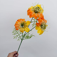 Branche de fleur artificielle en gros, tige de fleur en soie pour la décoration de la maison, de la table et des arrangements de mariage