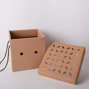 Fruit Hollow Corrugated Paper <b>Box</b> Custom Dry Goods Universal Packaging Gift <b>Box</b> Printing Logo Wenzhou Local Specialty Portable - Product Image 1