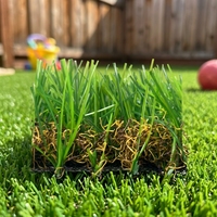 Gazon artificiel paysager haute densité résistant aux UV pour jardin, cour et terrasse