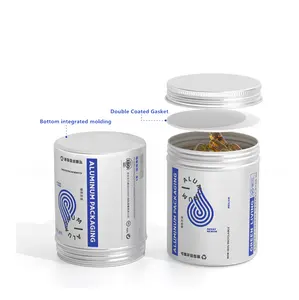 180ML 200ML Recyclable Métal Bonne Étanchéité Tablette Bouteille En Aluminium Supplément Bouteille Pilule Bouteille Soins De Santé Peut