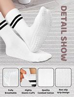 Chaussettes de danse Pilates Barre Crew antidérapantes avec logo personnalisé Chaussettes de sport pour le yoga
