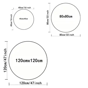 Tapis circulaire du jour de Noël avec renne antidérapant et tapis rond de décoration d'intérieur lavable en machine - Product Image 4