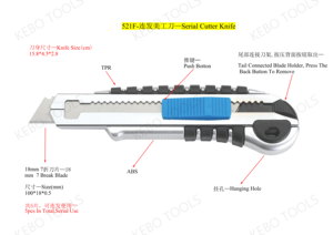 Nhỏ gọn trọng lượng nhẹ Ergonomic gấp tốt nhất tiện ích dao cho hộ gia đình hàng ngày cắt ngoài trời hoạt động cắm trại sửa chữa - Product Image 4