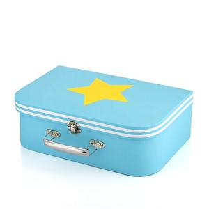 Vente en gros emballage durable en carton pour vêtements caja de regalo boîte de valise cadeau vintage personnalisée de luxe avec poignée - Product Image 3