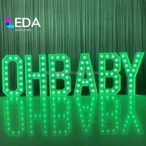 LEDA Modern NEW ARRIVAL Custom Party Decoration 4ft <b>Led</b> Marquee Letters MARRY ME Light <b>Number</b> Letters Proposal Props - Product Image 6