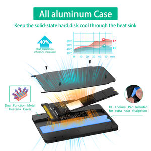 新バージョン2.5 \ "SSDアダプターサーマルパッド<span class=keywords><strong>M</strong></span>.2 (NGFF) NVMe to U.2 (SFF-8639) HDDエンクロージャー2.5 \" 2.5 \ "エンクロージャーアダプター - Product Image 5