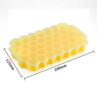 Lot de 3 bacs à glaçons en silicone de qualité alimentaire, empilables, compatibles lave-vaisselle, réutilisables, libération facile, sans BPA (rose, bleu clair, violet)