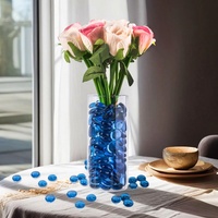 Échantillon gratuit de galets de verre bleu pierres pour cheminée foyer décoration Vase remplissage fontaine jardin maison solide tache médicale