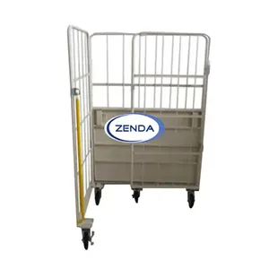 Hot Sale Easy Installation Capacity 500kg Metal Storage Cages Heavy Duty Metal Storage Trolley With Wheels