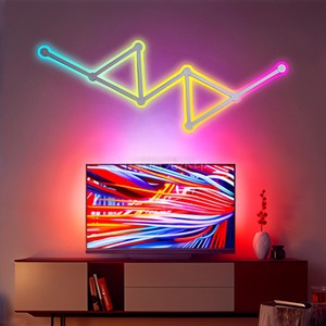 Thông minh rgbic Glide tường ánh sáng thanh âm nhạc Sync Modular LED Tường đèn cho phòng chơi game trang trí nội thất | App & tuya Wifi điều khiển - Product Image 4