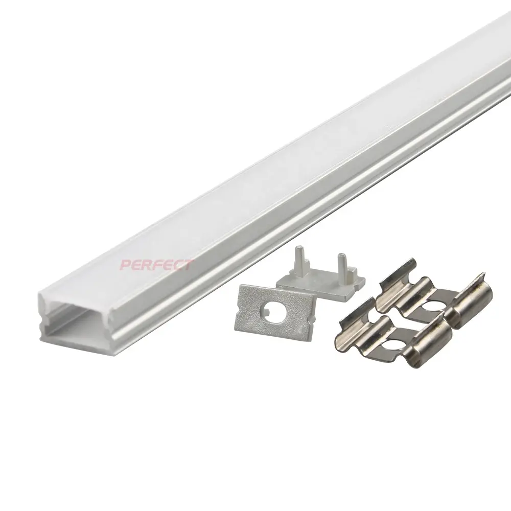 Top quality aluminum extruded U channel profile/U Channel Slot Light Bar 1207 Aluminum Profile For Led Strips