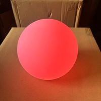 Esfera de Luz LED RGB de 15 cm con Cambio de Color, Lámpara Solar Decorativa para Jardín, Parque, Globo de Plástico, Esfera Luminosa