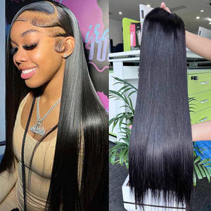 ผมเวียดนามแท้ 100% แบบดับเบิ้ลดรอน สำหรับทำวิกผมลูกไม้ HD แบบ 13x4 13x6  ขายส่ง - Product Image 3