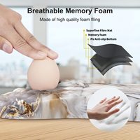 Tapis de souris ergonomique personnalisé en gel avec repose-poignet, antidérapant, en silicone, imperméable, impression par sublimation multicolore, tapis de jeu