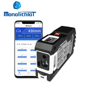 MonolithIoT BLE4.0 EG1000 ABS&TPU Material Steel Strip 3m 40m Distance Rechargeable Smart Laser Digital Tape Measures