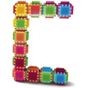 พลาสติกเด็กอาคารบล็อกของเล่นDIYเชื่อมต่ออาคารบล็อกชุดการเชื่อมต่อBristle Blocksสำหรับการศึกษาสนุก - Product Image 4