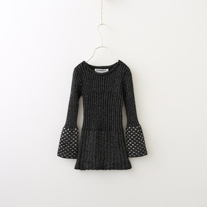 แพทเทิร์นถักไหมพรมทำมือสำหรับเด็ก ขายส่งเสื้อสเวตเตอร์เด็กผู้หญิงแบบยาว - Product Image 4