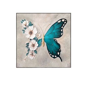 Animal Paintings Butterfly Floral Canvas Art 3D Effect Wall Decor For Living Room <b>Bedroom</b> Entryway - Product Image 5
