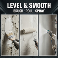 Apprêt Nivellant Liquide à Base d'Acrylique Polymère pour Lissage de Surface, Application au Pinceau pour un Pré-Enduit Uniforme et Plat