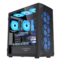 Lovingcool 2025 nouveau boîtier de PC de jeu de bureau e-sports châssis d'ordinateur en verre trempé pleine tour prend en charge E-ATX et ATX en stock!
