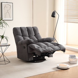 Poltrona Elétrica Giratória Moderna de Luxo para Sala de Estar, Sofá Individual Reclinável Acolchoado, Mobiliário de Descanso Preguiçoso, Designer de Balanço - Product Image 5