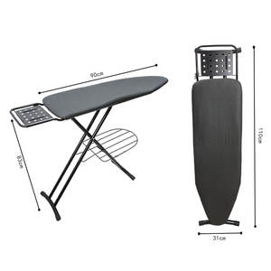 Planche à repasser verticale pliable de type domestique avec crochet et plateau pour organiser les vêtements - Product Image 3