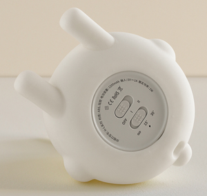 Warm <b>light</b> Cute Animal Soft Silicone Rabbit LED Night <b>Light</b> Bedroom Lamp USB Rechargeable for Kids Nursery with Timer - Product Image 3