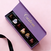 Luxuriöse Maßgefertigte Trüffel-Weihnachtsbonbons Leere Schokoladenriegel-Verpackung Benutzerdefinierte Größe Geschenkpapier-Verpackungsbox für Schokolade