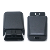Caja OBD J1962 Negra de 16 Pines Ensamblada ST-SOH-028 con Orificio USB Tipo C, Conector OBD2 de 16 Pines Macho en Ángulo Recto de SETOCONT