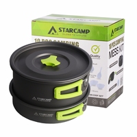 STARCAMP Batterie de cuisine en aluminium légère et anodisée pour le camping en plein air, la randonnée et le voyage