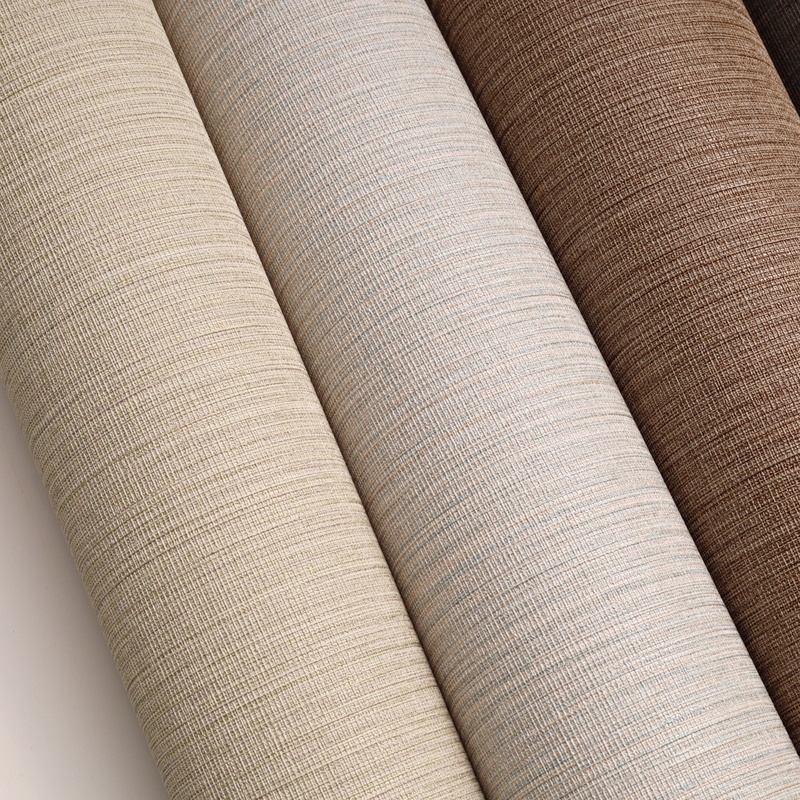 Soundproof Monochromatic Wallpaper High Quality Fabric