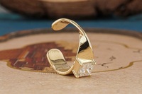 Anillo de Dedo con Forma de Curva Princesa Elegante, Oro Sólido de 14K, Diamante Cultivado en Laboratorio, Hecho a Mano, Lujoso, Unisex, Certificado IGI