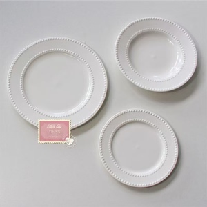 Assiettes en Porcelaine Fine à Double Perle, Élégance Intemporelle, pour une Vie Raffinée, Vente Directe Usine, Céramiques en Porcelaine - Product Image 2