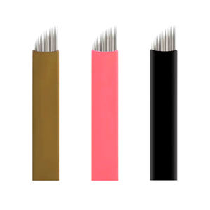 <span class=keywords><strong>Agujas</strong></span> desechables para microcuchillas de <span class=keywords><strong>Microblading</strong></span>, para maquillaje permanente <span class=keywords><strong>Nano</strong></span>, 18U, 3 colores, venta al por mayor, OEM 2022 - Product Image 3