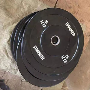 Haltères en fonte entièrement recouverts <span class=keywords><strong>de</strong></span> caoutchouc noir pour usage commercial - Product Image 4