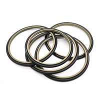 Joint d'étanchéité HBY HBTS en PTFE NBR pour tige de vérin hydraulique, joint d'étanchéité à l'huile pour pièces d'excavatrice et de chargeuse