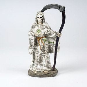 Decoraciones Góticas, Figura de Resina del Grim Reaper, Ángel Sagrado de la Muerte, Santa Muerte con Guadaña, Estatua Artesanal - Product Image 3
