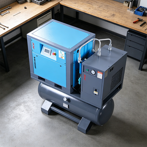 เครื่องสกรูอัดอากาศคุณภาพสูง 7.5KW/10HP แบบเงียบ VSD ออลอินวัน สำหรับเครื่องจักรอุตสาหกรรม - Product Image 1