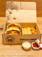 Emballage en papier pour plats à emporter, frites, nouilles, shawarma allemand, kebab turc, viande grillée, boîte d'emballage