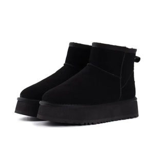 Designer Snow Boots Men <strong>Ladies</strong> Kids <strong>Winter</strong> Ankle Snow Boots Waterproof Cowhide Cotton <strong>Shoes</strong> Warm and Anti-Slip - Product Image 3