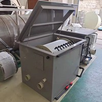 Équipement professionnel de traitement des eaux usées pour l'aquaculture, filtre à tambour rotatif en PP/SS304/SS316, débit de 5 m³/h, pour usage maritime