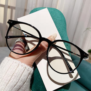 レディースフォトクロミックブルーライトブロックラウンドフレームメガネメイクアップフリーフェイススリミング売れ筋ファッションアイウェア - Product Image 6