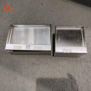 Klass Hidden Sàn thép không gỉ gắn vuông Ổ cắm ổ cắm dưới sàn cửa hàng điện hộp sàn - Product Image 5